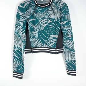 Veronica beard leaf crop sweater !! Mixed print!